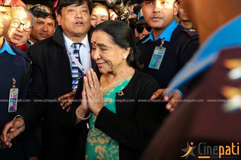 'नेपाल आउन पाउँदा खुसी छु', आशा भोस्ले