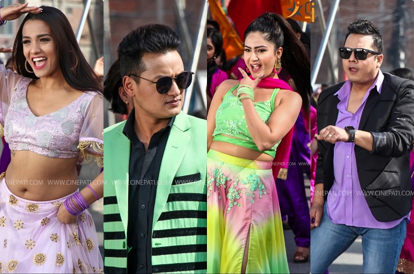 कस्तो बन्दै छ &lsquo;लक्का जवान&rsquo;को गीत 'मुसुक्क हासन माया'(फोटो फिचर)