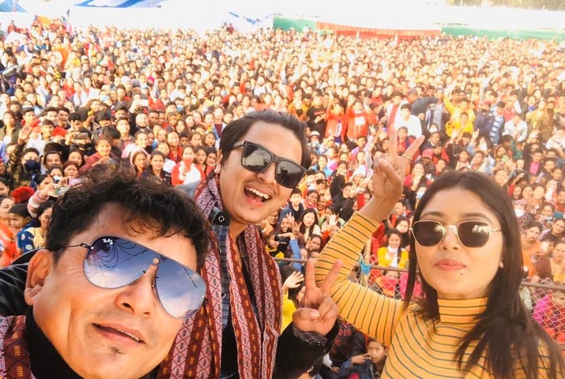 'म यस्तो गीत गाउँछु २'को लागी सुर्खेतमा पल र पूजा  