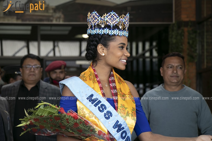 तीन दिनको लागी नेपाल आइपुगिन मिस वर्ल्ड टोनी