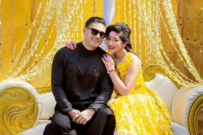 आँचल र उदिपले लगाए एक अर्काको नामको मेहेन्दी(फोटो फिचर) 