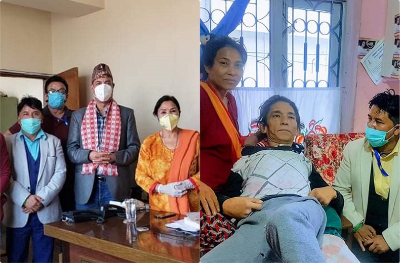 फिल्म कर्मी देव लामालाई कल्याणकारी कोषको सहयोग 