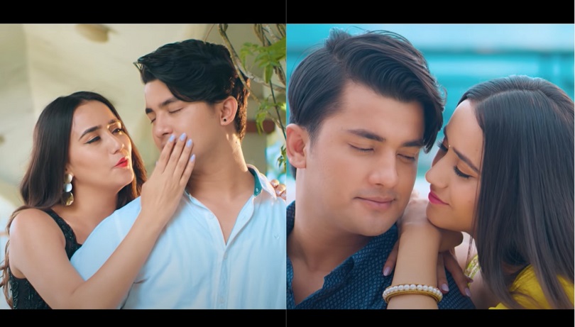 'अलि अलि' गर्दै मायामा डुबेका स्वस्तिमा र आकाश(भिडियो)