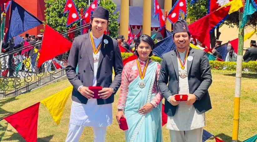 अनमोल देखी केकी सम्म राष्ट्रपति भण्डारीद्वारा विभूषित