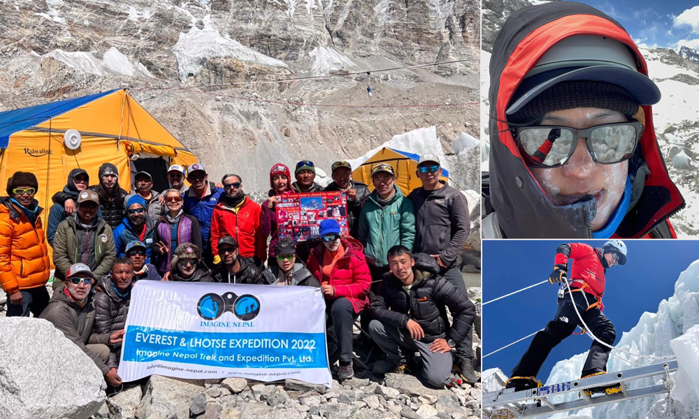 राजु लामाले गरे सगरमाथाको आरोहण