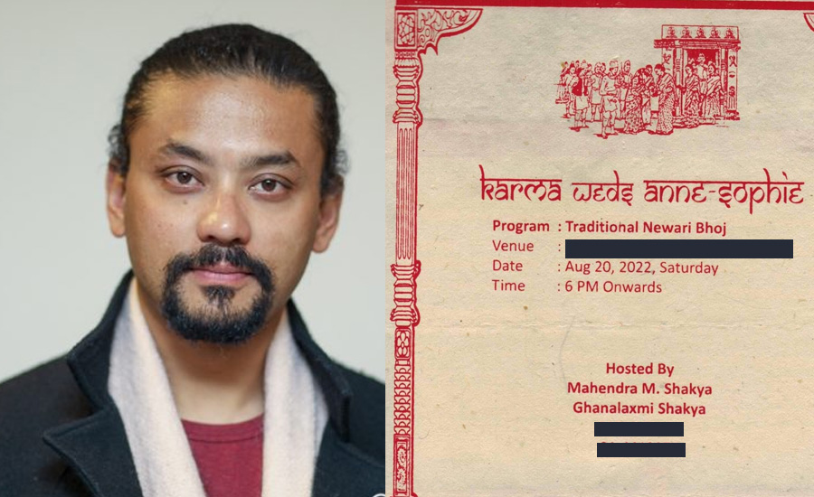 अभिनेता कर्माले गरे विदेशी प्रेमिकासँग बिहे, भदौमा बिहेभोजको आयोजना