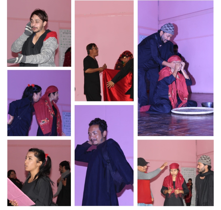 "दृश्य सादृश्य" को नाटक "अभीप्सा" मञ्चन हुँदै