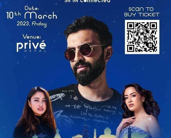 नेपालमा भारतीय गायक तथा कवि ओशो जैनले सांगीतिक प्रस्तुति दिदै 