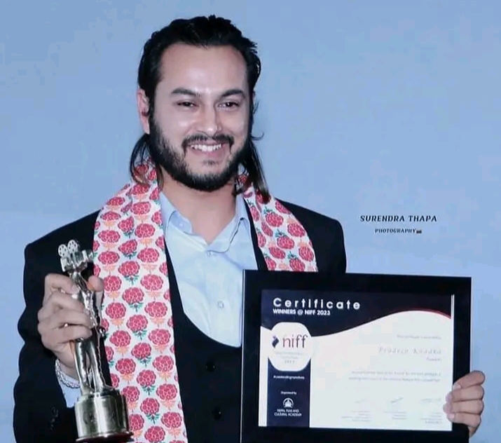 पहिलोपटक उत्कृष्ट अभिनेता अवार्डबाट प्रदीप सम्मानित 