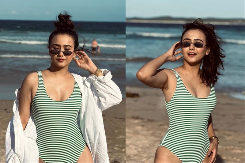 अष्ट्रेलियाको समुन्द्री तटमा विकिनी अवतारमा स्वस्तिमा