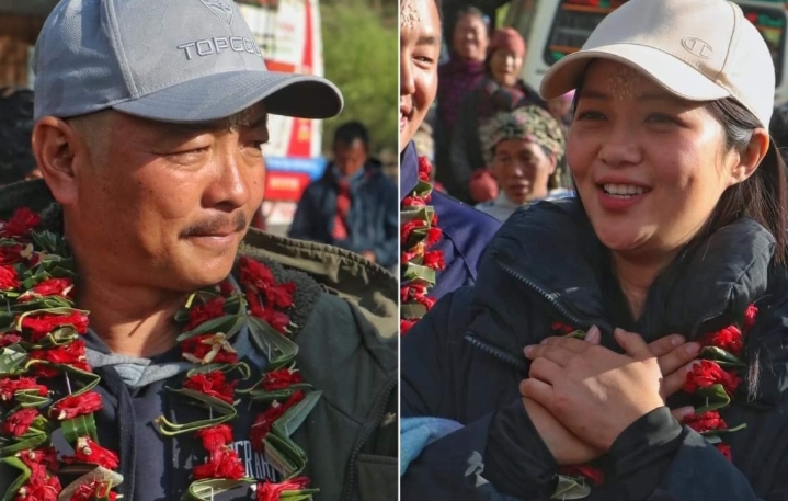 दया र मिरुनाको  &lsquo;घरज्वाइँ&rsquo;को प्याकअप , स्थानियले गरे फूलमालाले विदाई