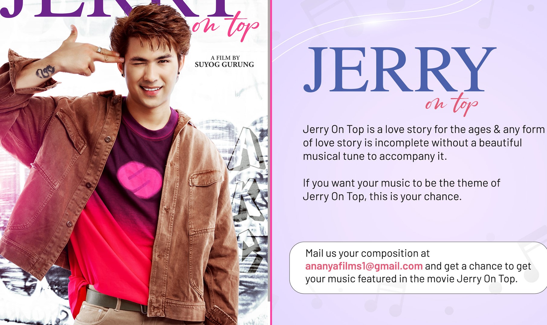 संगीत खोज्दै चलचित्र 'जेरी अप टप'