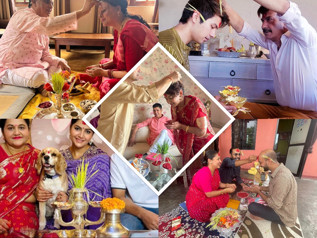 तस्विरमा कलाकारहरुको दशैँ 