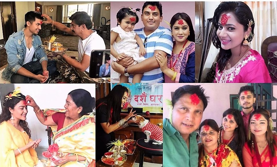 अनमोल केसी देखि रेखा थापाले यसरी मनाए दशैँ (फोटो फिचर)