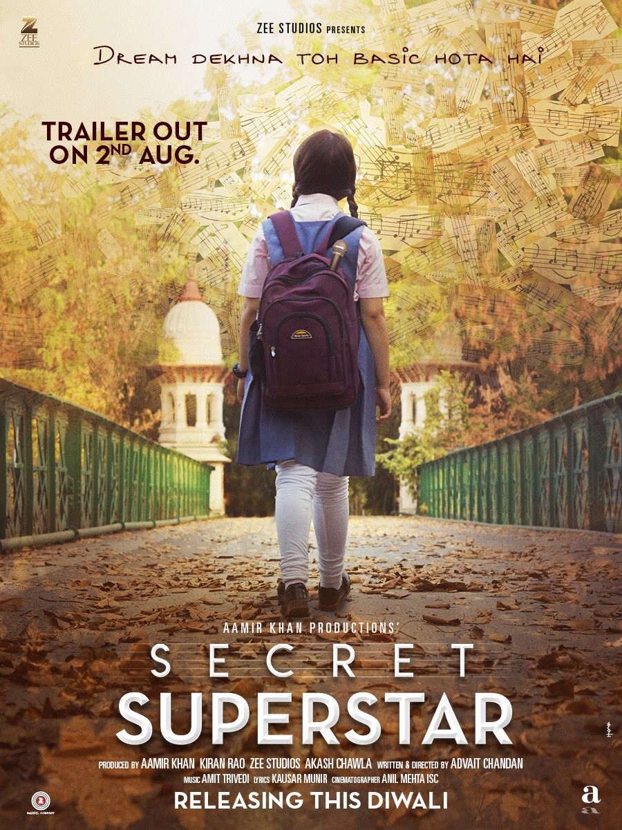 आमिर खानको फिल्म 'सीक्रट सुपरस्टार'को पहिलो पोस्टर रिलिज&nbsp;